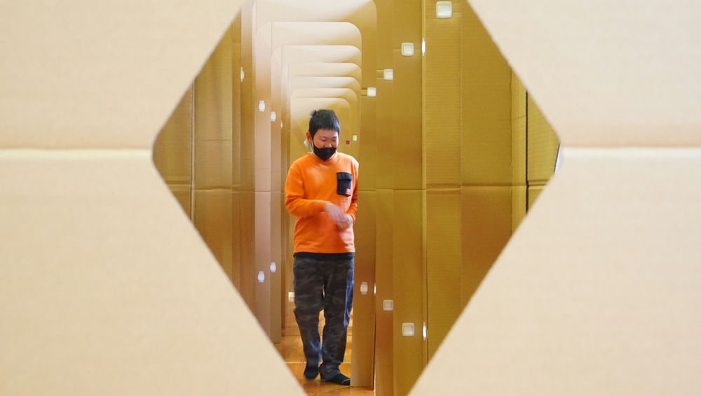 ダンボール迷路