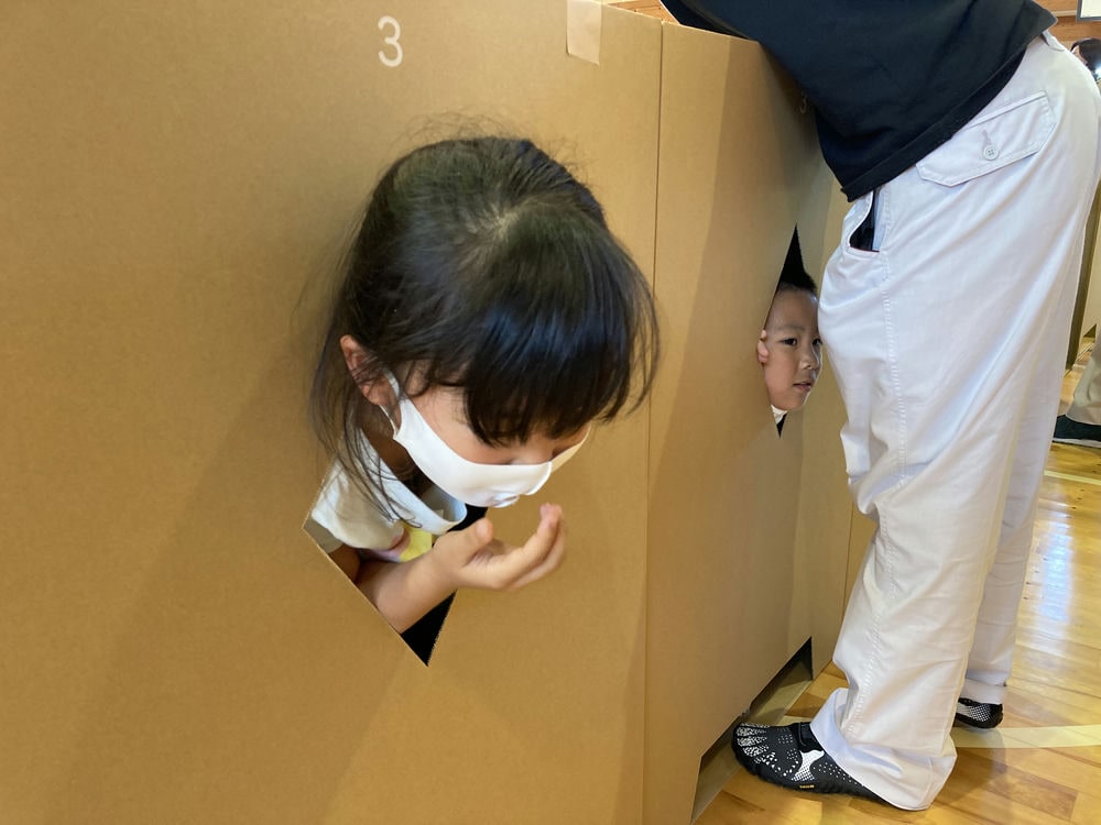 ダンボール迷路