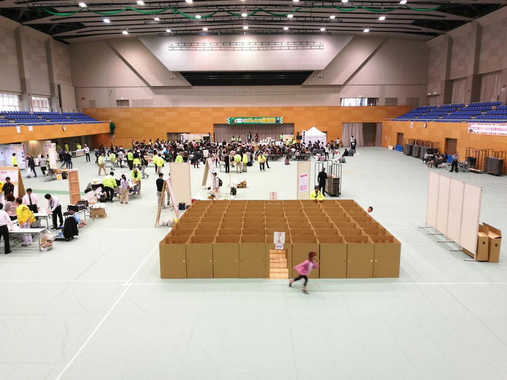 ダンボール迷路