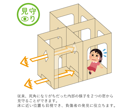 ダンボール迷路STコロナ対策