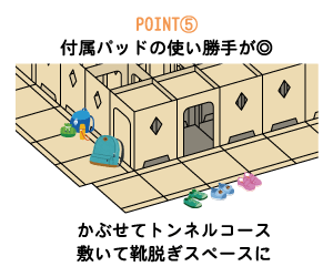 point⑤付属パッドの使い勝手が◎