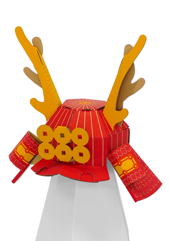 名将ダンボールこどもかぶと