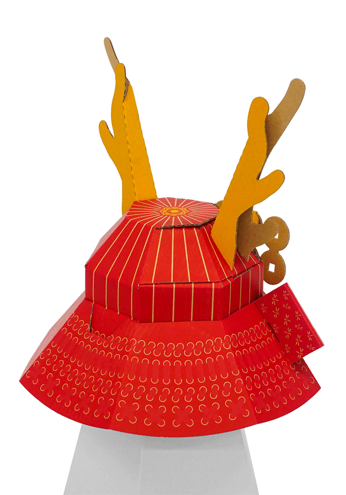 名将ダンボールこどもかぶと