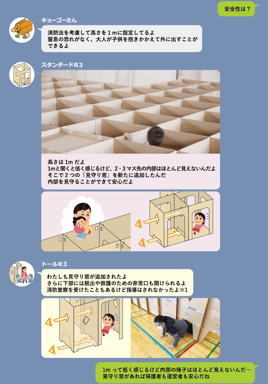 ダンボール迷路