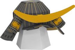 名将ダンボールこども兜 弦月