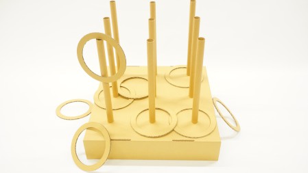 輪投げ,ダンボール